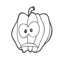 Halloween pumpkin with happy face vector