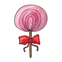 Cartoon lollipop. Sweets, icon vector