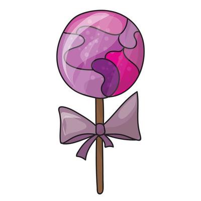 Cartoon lollipop. Sweets, icon
