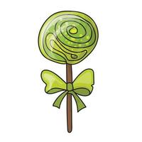 Cartoon lollipop. Sweets, icon vector