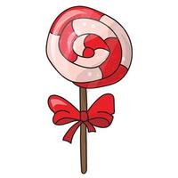 Cartoon lollipop. Sweets, icon vector