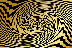 twirl abstract background in gold color vector