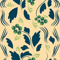 Folk flowers print Floral pattern Ethnic art vector