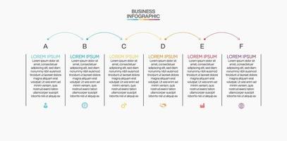 Presentation infographic template vector