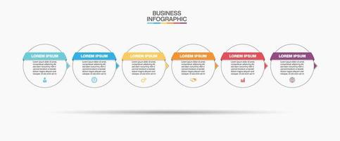 Presentation infographic template vector