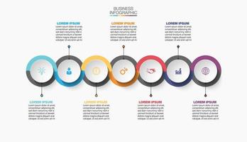 Presentation infographic template vector