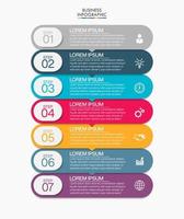 Presentation infographic template vector