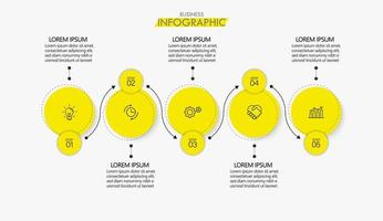 Presentation infographic template vector