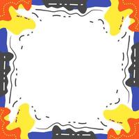 Border frame for Social Media Profile Avatar with Square Size Vector