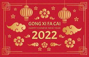 Greeting Chinese New Year Gong Xi Fa Cai Background vector