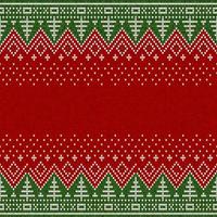 Ugly Sweater Pattern Seamless Background vector