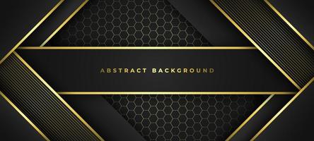 Abstract Black and Gold Background vector