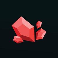 red crystal premium vectors