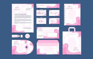 Stationery Kit Set Template vector