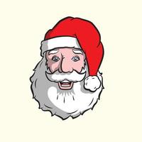 Illustration of Head of Santa Claus Father Christmas vector
