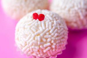 galletas de azúcar rosa y blanco foto