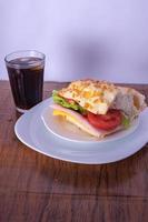 sandwich with salad photo