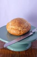 round italian bread photo