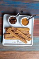 fried cinnamon with chocolate photo