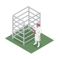 Production supervisor design with steel rack