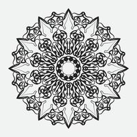 Circular pattern mandala art decoration elements vector