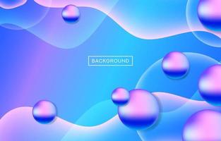Futuristic Blue Bubble Background