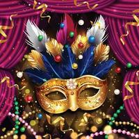 Mardi Gras Mask Concept vector