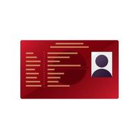 Identity card template vector illustration