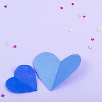 Abstract Background with Paper Hearts, confetti for Valentine's Day. Love and Feeling Background for poster, banner, post, card Studio Photo