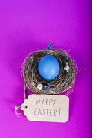 Colorful background with Easter eggs background. Happy Easter concept. Can be used as poster, background, holiday card photo