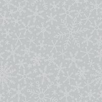 Seamless pattern with snowflakes. Endless vector snowfall. Winter 2022. Winter vector illustration.