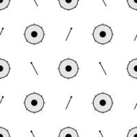 Tambor de patrones sin fisuras y diseño abstracto de palo. vector