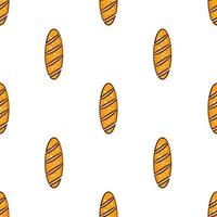 seamless pattern bread design vector