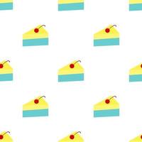 seamless pattern pudding cake design. vector