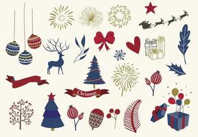 Party icon collection with firework,tree,ribbon.Vector illustration for icon,sticker,web design vector