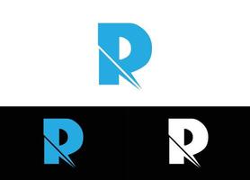 Initial Letter R Logo or Icon Design Vector Image Template