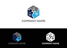 Networking Logo or Icon Design Vector Image Template