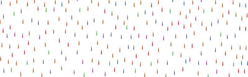Various raindrops. Kids drawing style. Childish scandinavian backdrop. Flat design. Hand drawn colored vector seamless pattern. Modern trendy illustration for fabric, textile, wallpaper, scrapbook