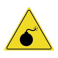 Danger warning symbol icon vector