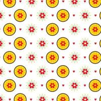 flower pattern background wallpaper vector illustration editable