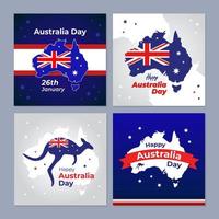 Australia Day Social Media Post vector