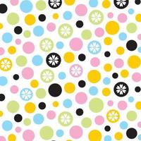 polka dot colorful pattern background vector editable