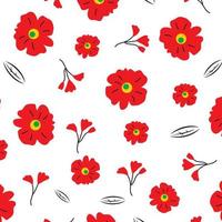 flower pattern background wallpaper vector illustration editable