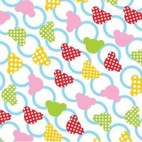 polka dot colorful pattern background vector editable