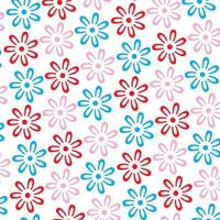 flower pattern background wallpaper vector illustration editable