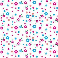 flower pattern background wallpaper vector illustration editable