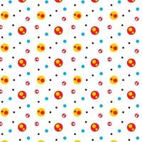 polka dot colorful pattern background vector editable