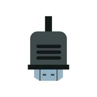 Icono aislado de conexión de cable USB vector