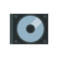 compact disk device isolated icon vector