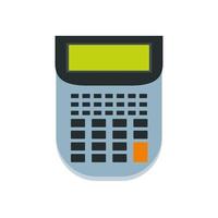 Calculadora matemática icono aislado del dispositivo vector